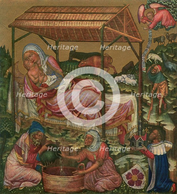 'Birth of Christ', c1350 (1955). Artist: Master of the Vyssi Brod Altar