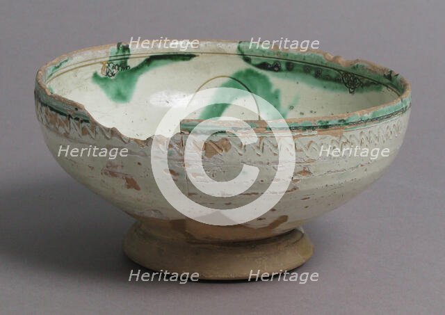 Bowl, Italian or Byzantine, 11th-12th century. Creator: Unknown.