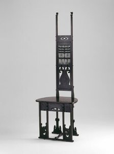 Hall Chair, c. 1900. Creator: Charles Rohlfs.