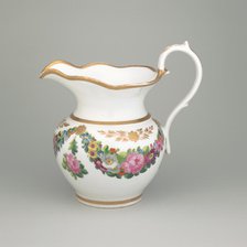 Pitcher, 1828/35. Creator: Tucker Porcelain Factory.