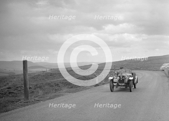 1927Frazer-Nash Super Sports with side valve Anzani engine competing in a motoring trial. Artist: Bill Brunell.