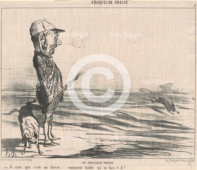 Je crois que c'est un lièvre..., 19th century. Creator: Honore Daumier.