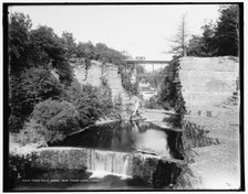 Ithaca Falls Gorge near power house, Ithaca, c1900. Creator: Unknown.
