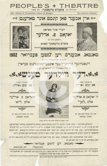 Der vilder mensh, c1902-02-17. Creator: Unknown.