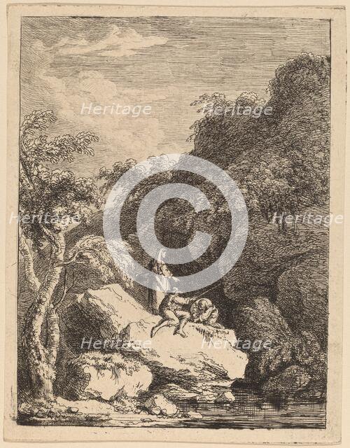 The Outskirts of Florence, on the Way to Rome, c. 1764. Creator: Franz Edmund Weirotter.