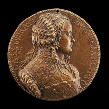 Cassandra Marinoni, died 1575, Wife of Deifobo II Melilupi [obverse], 1552 or after. Creator: Pietro Paolo Galeotti.