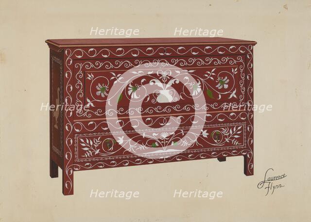 Chest (Front View), c. 1936. Creator: Lawrence Flynn.