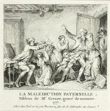 Paternal Curse, 1777-78. Creator: Jean-Michel Moreau.
