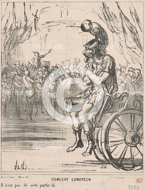 Concert européen, 19th century. Creator: Honore Daumier.