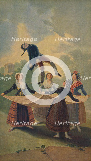 'El Pelele', (The Straw Manikin), 1791-1792, (c1934). Artist: Francisco Goya.