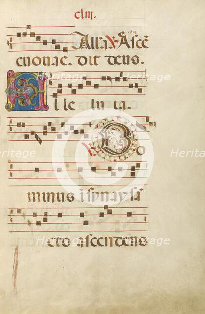 Decorated Initial A: Decorated Initial D; Gradual, about 1460-1480. Creator: Unknown.