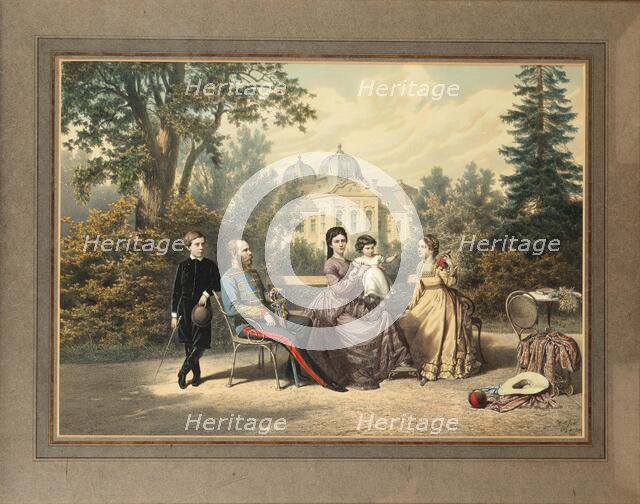 The Imperial Family in Gödöllo, 1871. Creator: Katzler, Vinzenz (1823-1882).