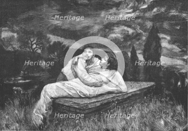 '"Tess of the D'Urbervilles", By Thomas Hardy; "They reached the cloister-garth, where were...', 189 Creator: Hubert von Herkomer.