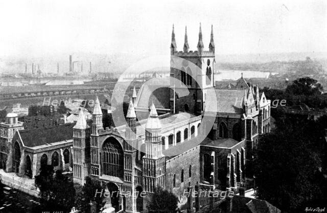 The Cathedrals of England: Rochester Cathedral, 1895. Creator: Francis Frith & Co.