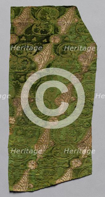 Brocaded Velvet, late 1300s. Creator: Unknown.