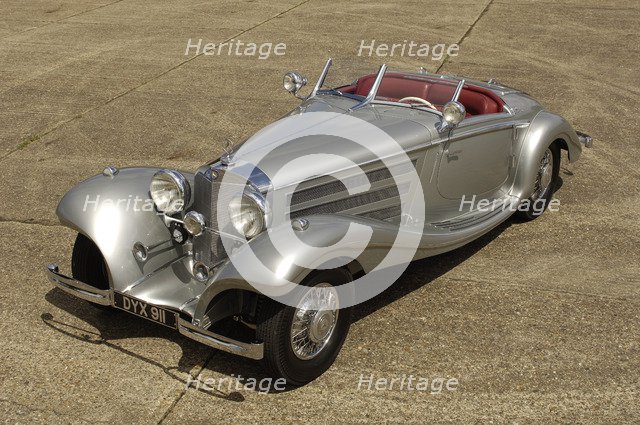 1937 Mercedes Benz 540 k special roadster. Artist: Simon Clay.