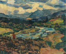 To the Pasture, around 1938. Creator: Gustav Mally.
