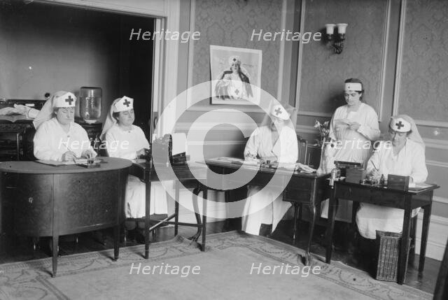 Red Cross workers, between c1915 and c1920. Creator: Bain News Service.