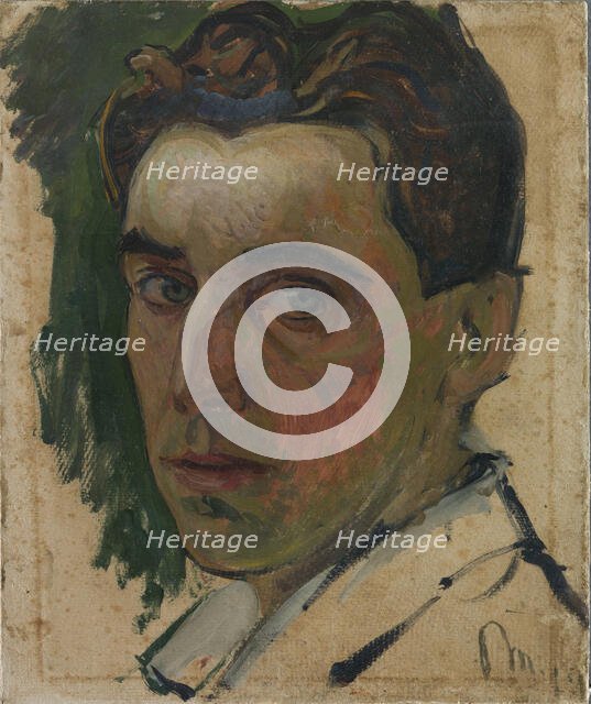 Self-portrait, 1911. Creator: Moggioli, Umberto (1886-1919).