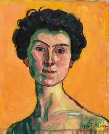 Portrait of Clara Pasche-Battié, 1914. Creator: Hodler, Ferdinand (1853-1918).