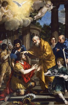 Ananias restoring the sight of Saint Paul.