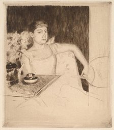 Tea, c. 1890. Creator: Mary Cassatt.