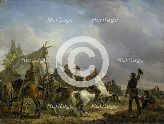 The Horse Race, 1829. Creator: Josephus Jodocus Moerenhout.