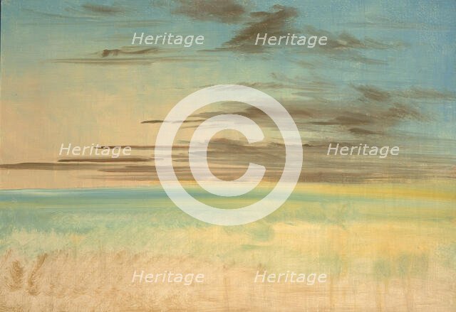 Landscape Background, 1846-1848. Creator: George Catlin.