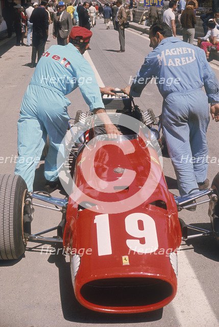 Ferrari of Chris Amon at the Spanish Grand Prix, Jarama, Madrid, 1968. Artist: Unknown