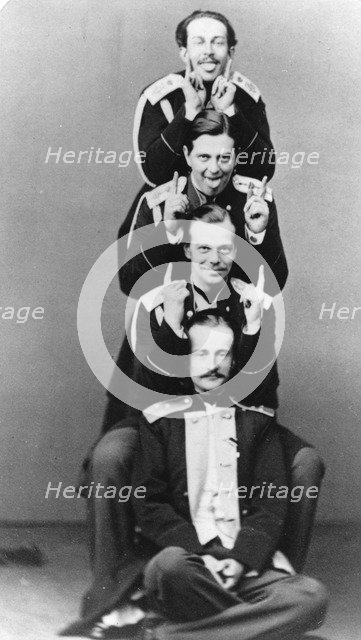 Grand Dukes Alexander Alexandrovich and Vladimir Alexandrovich of Russia, c1870-c1875(?). Artist: Sergei Levitsky