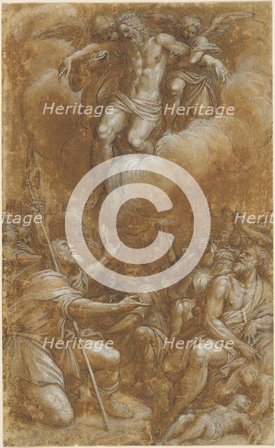 Saint Roch Interceding on Behalf of Plague Victims, 1567/1573. Creator: Lattanzio Gambara.