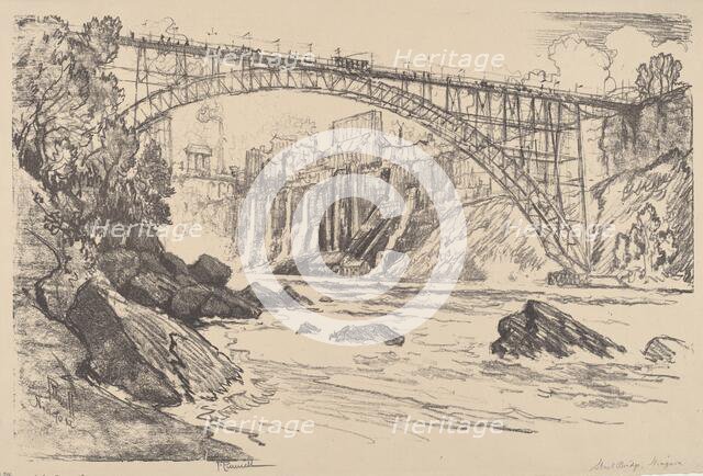 The Steel Bridge, 1910. Creator: Joseph Pennell.