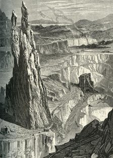 'Penrhyn Slate Quarries', c1870.