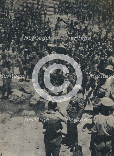 'Churchill With British Troops in North Africa', June 1943, (1945). Creator: Unknown.