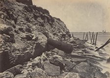Exterior View of Fort Sumpter, 1860s. Creator: George N. Barnard.
