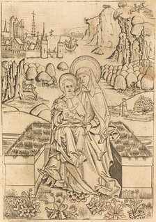 The Madonna and Child with Saint Anne, c. 1460. Creator: Master of St. Sebastian.