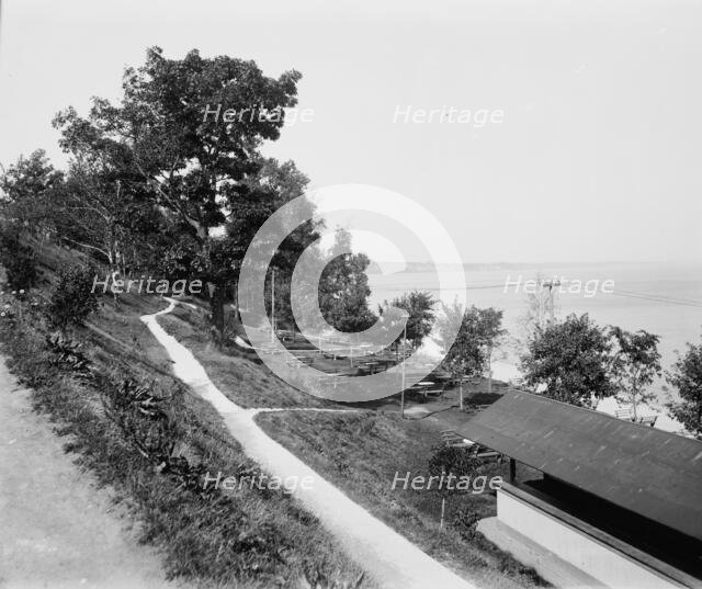 White Fish [sic] Bay from terrace, between 1880 and 1899. Creator: Unknown.