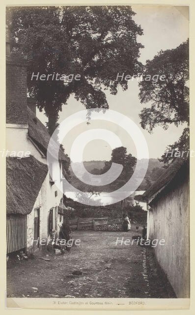 31. Exeter, Cottages at Countess Weir, 1860/94. Creator: Francis Bedford.