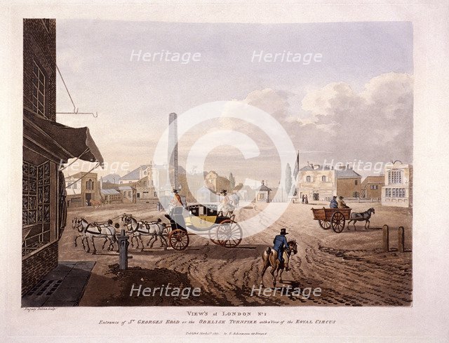 St George's Fields, Southwark, 1813. Artist: Dagaty