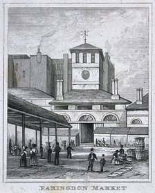 Farringdon Market, London, c1830. Artist: Anon