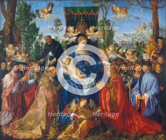 The Feast of the Rose Garlands, 1506. Artist: Dürer, Albrecht (1471-1528)