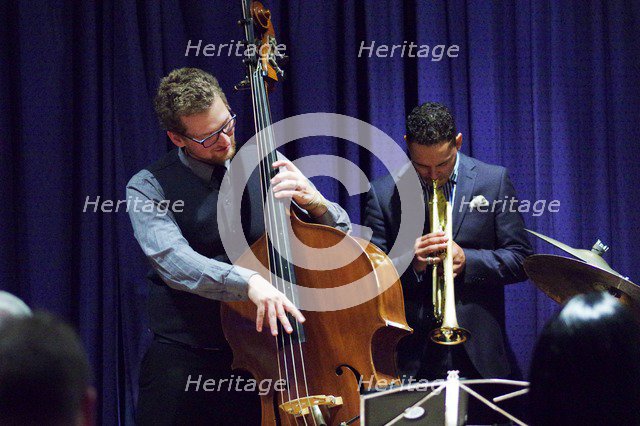 Shane Allessio and Jay Phelps, Watermill Jazz Club, Dorking, Surrey, 2014. Artist: Brian O'Connor.