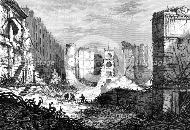 Ruins of the Belgrave Pantechnicon, 1874. Creator: Unknown.