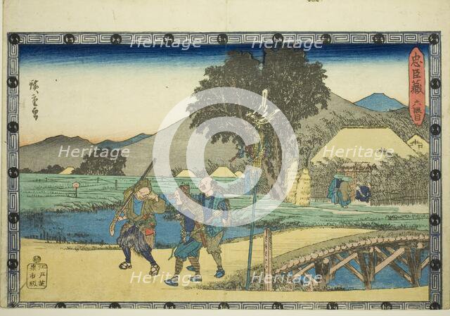 Act 6 (Rokudanme), from the series "The Revenge of the Loyal Retainers (Chushingura)", c. 1834/39. Creator: Ando Hiroshige.