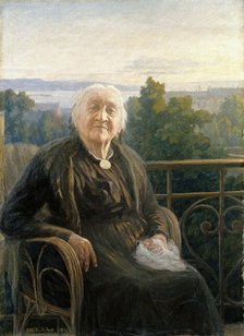 Portrait of Mrs Lina Bruun, 1901. Creator: Otto Valstad.