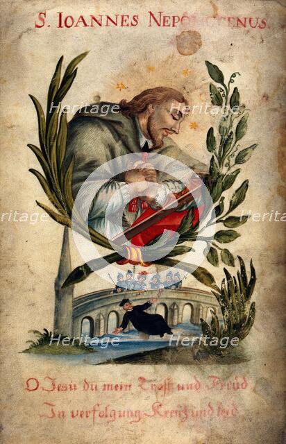Saint John Nepomucen and his martyrdom. Creator: Unknown.