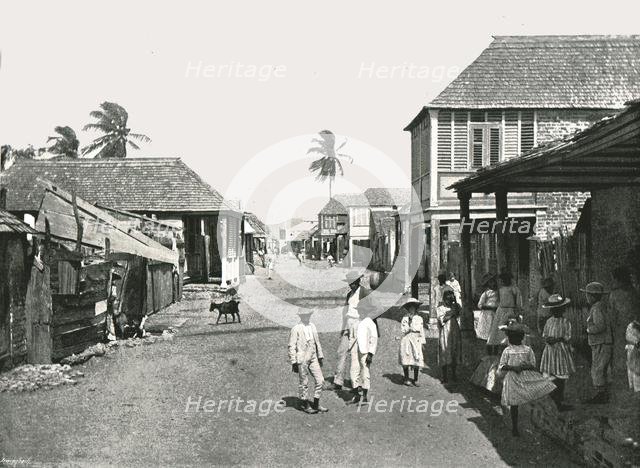 Steet scene in Port Royal, Jamaica, 1895.  Creator: York & Son.