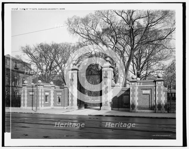 Class of '77 Gate, Harvard University, Mass., c1904. Creator: Unknown.