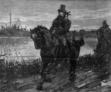 George Stephenson, the Father of Railways: Stephenson and his wife...on their wedding day, 1881. Creator: Unknown.