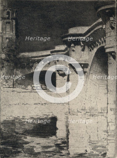 'The Pont Neuf', 1915. Artist: Roi Partridge.